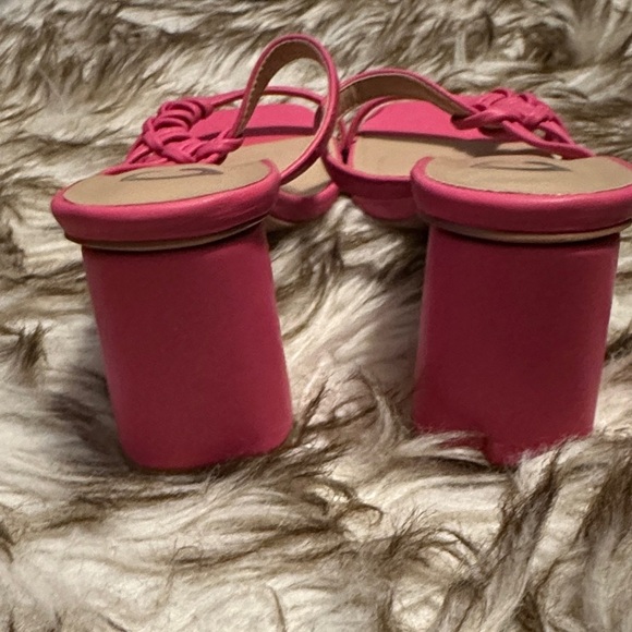 Journee Collection Pink Strappy Heels - Picture 3 of 4